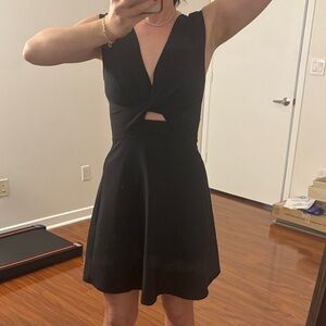 Mango Size S Black Mini Dress